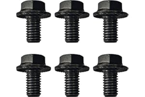 NVGUOES 6 Pcs 2307304 Torque Converter Bolt kit for GM Transformers 4L60E 4L65E 4L70E 4L80E 700R4 200-4R 3L80 4T60E 4T65E M10-1.5x16 Flange Bolts, Grade 10.9 Galvanized Iron