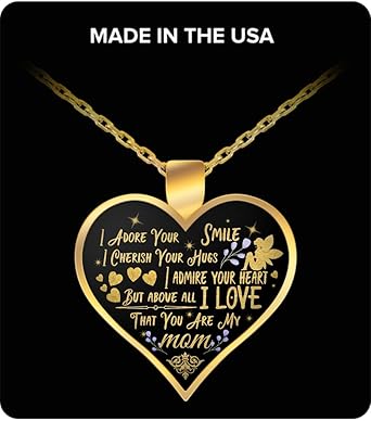 i love my mom necklace