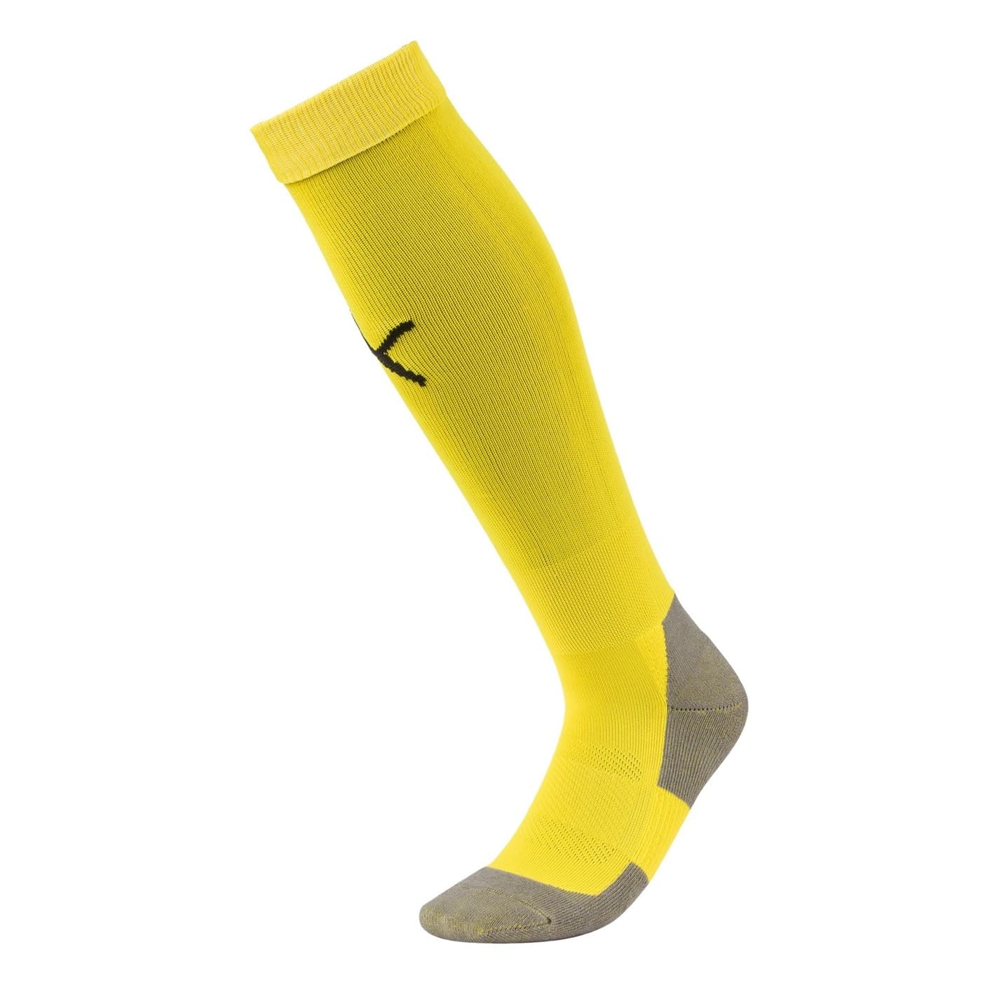 PUMA Men's Team Liga Core Football Socks, Cyber Yellow-Puma Black, S UK