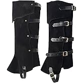 Pirate Boot Covers - Viking & Medieval Costume Boot Covers in Faux Leather for Steampunk & Renaissance Occasions