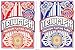 TRIUMPH Casino Class Poker Playing Cards Premium Deck of Poker Cards Bulk 12 Pack - 6 Red / 6 Blue, Standard Index Plastic Coated Linen Finish Professional Card Decks, Made in The USA