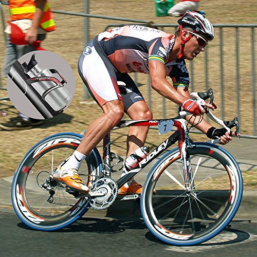 IACTIVE Bike Water Bottle Holder, Bicycle Alloy MTB Side Load Water Bottle Cage Bicycle Anti Rust Lightweight Bottle Brackets for Cycling Outdoor Sports (2 Pack) (Red)