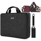 ZINZ Laptop Case 15 15.6 16 inch Sleeve, Expandable Computer Hand Bag with Multi-pockets Compatible with MacBook Pro 16 inch M4/M3/M2/M1, MacBook Air/Pro 15 inch and 15-16 inch Notebooks,B04K01