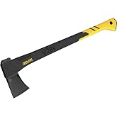 LEXIVON V28s Splitting Axe, 28-Inch Lightweight Fiber-Glass Composite Handle &amp; Ergonomic TPR Grip | Protective Carrying Sheath Included (LX-V28s)
