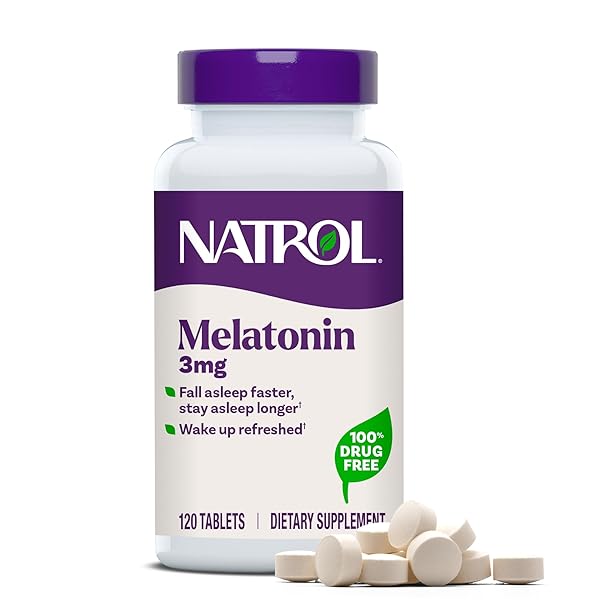 NATROL MELATONIN 3 MG, DIETARY SUPPLEMENT FOR RESTFUL...