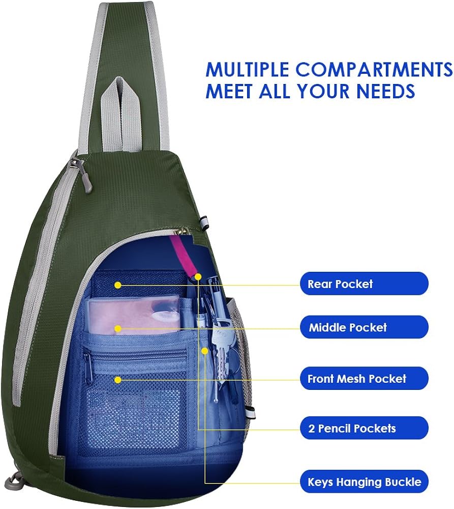 waterfly chest sling shoulder backpacks