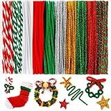 Iooleem 180pcs in Christmas Colors, Pipe