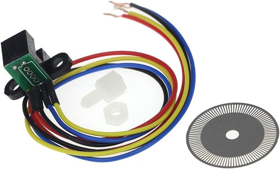 Eyoso Smart Electronics Photoelectric Speed Sensor Encoder Coded Disc Code Wheel Smart Car for arduino Diy Kit