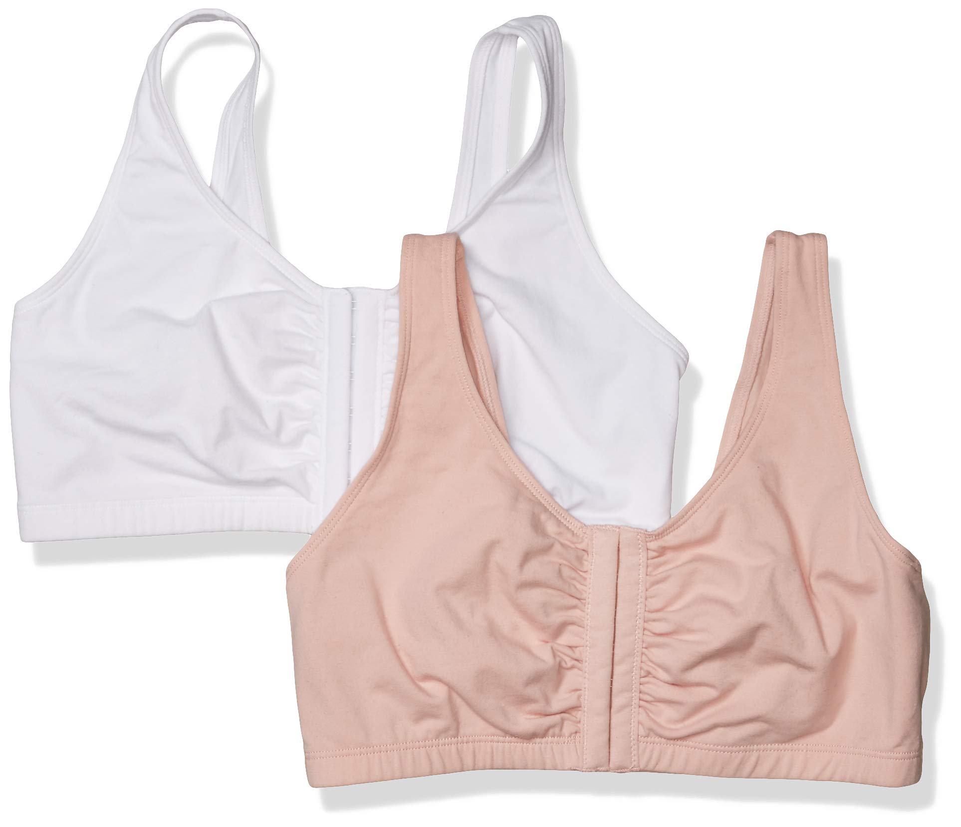 fruit of the loom women's front close builtup sports bra