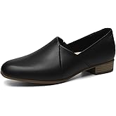 TALENAVA Women's Classic Comfort Dress Shoes Casual Leather Loafers Flats Cute Versatile Slip-Ons Everyday Work Shoes