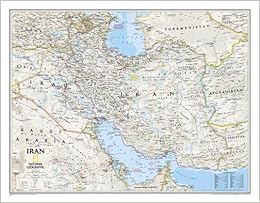National Geographic: Iran Classic Wall Map - Laminated (30.25 x 23.5 inches) (National Geographic Reference Map)