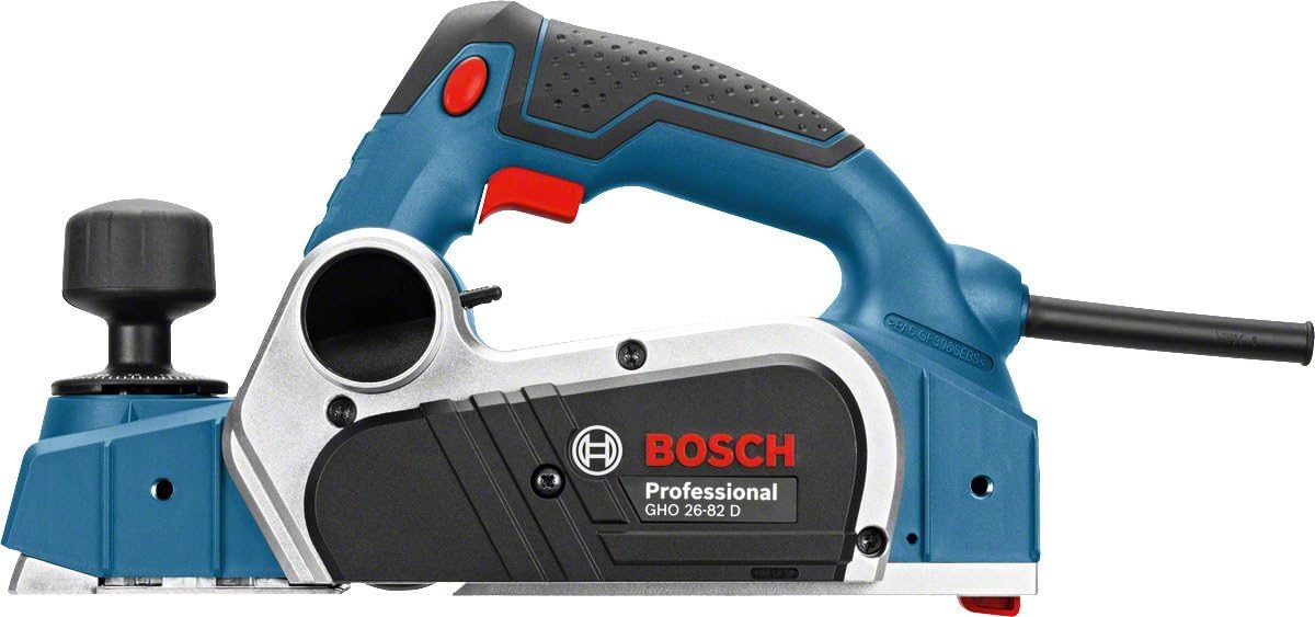 Bosch Professional GHO 26-82 D Corded 240 V Planer, 06015A4370, Red|blue|black|green