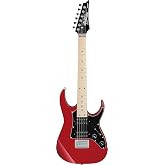 Ibanez GRGM 6 String Solid-Body Electric Guitar, Right, Candy Apple (GRGM21MCA)