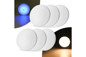 ULITECO RV Ceiling Light 12V, 4.5Inch RV Light Interior, Dimmable Puck Dome Lights for Motorhome Boat Trailer (Warm White 6Pack)
