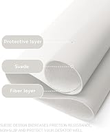 YSAGi Non-Slip Desk Pad 60 x 35 cm Gray Waterproof PVC Leather Desk Protector view 3