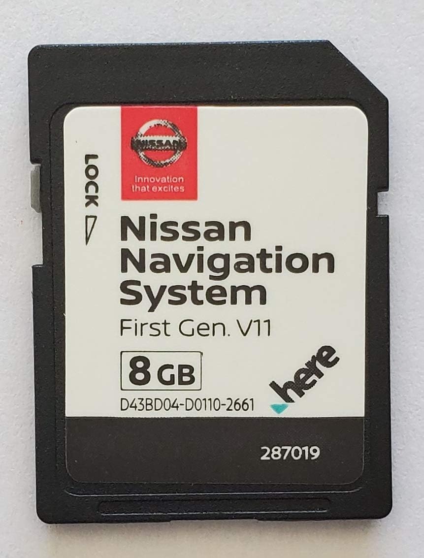 Navigation SD Card Nissan First Gen 2019 v11 North America (Q4.2018) D43BD04
