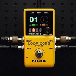 NUX Loop Core Stereo Guitar Looper Pedal, 6 hours