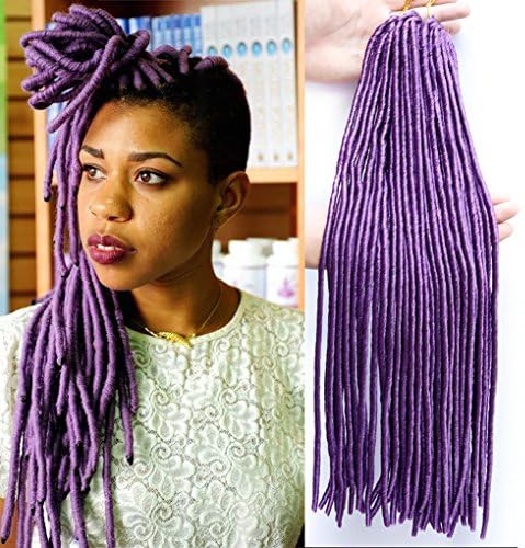SHANGKE HAIR 18'' 3 packs/lot Crochet Braids Locks Faux Locs Crochet Twist Hair Extensions Kanekalon Synthetic Fauxlocs Braiding Hair Soft Dread Dreadlocks