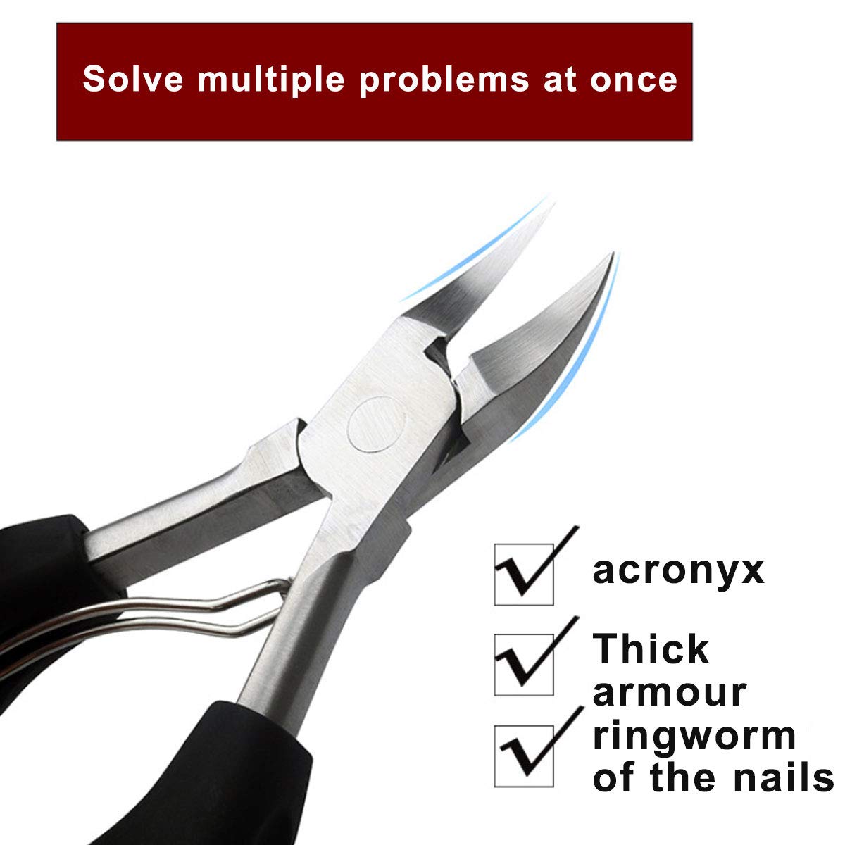 Adofect 5 PCS Toenail Clipper Professional Toenail Cutter Trimmer Set for Ingrown or Thick Toenails, Podiatrist Toenail Tools: Beauty