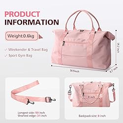 TOPBAG Travel Duffle Bag, Waterproof Weekender