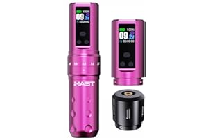 Mast Fold2 Pro Tattoo Gun Wireless Tattoo Pen Machine 2 Replaceble Batteries 2,000mAh Power Supply Mcore Rotary Motor Real St
