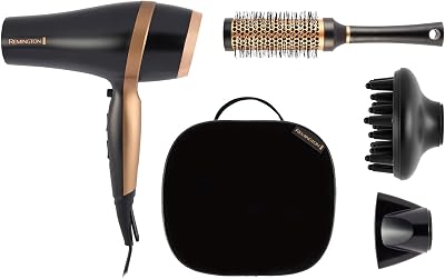 Remington Salon Smooth Hair Dryer Gift Set 2100W Diffuser Concentrator
