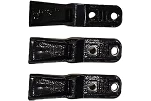 Hilitand 3 Pcs Carbon Steel Excavator Bucket Teeth, Replacement Digging Teeth with Screws and Nuts for Tractor Backhoe Loader