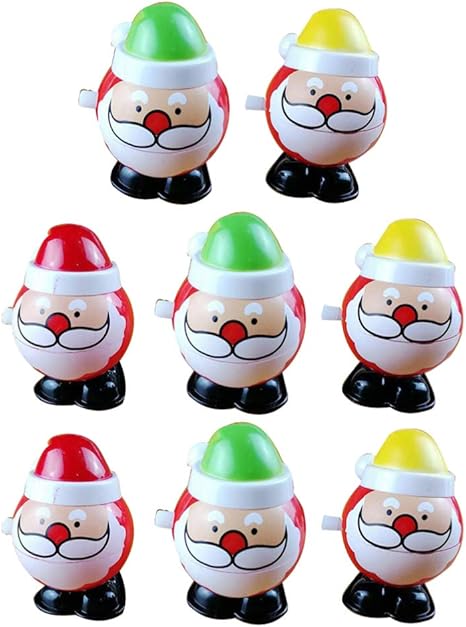 Regali Di Natale Per Babbo.Stobok 8 Pezzi Di Natale Finiscono I Giocattoli Giocattoli Da Passeggio Per Babbo Natale Regali Di Natale Bomboniere Per Feste Colore Casuale Amazon It Illuminazione