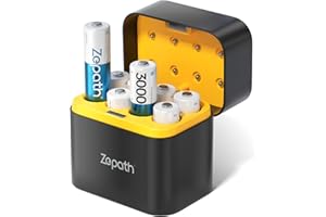 Zepath Lithium Batteries aa 8 Pack with Fast Charger, 3000mWh High Capacity Rechargeable aa Batteries Lithium 1.5V Constant Volt Double a Batteries 1600+ Cycles