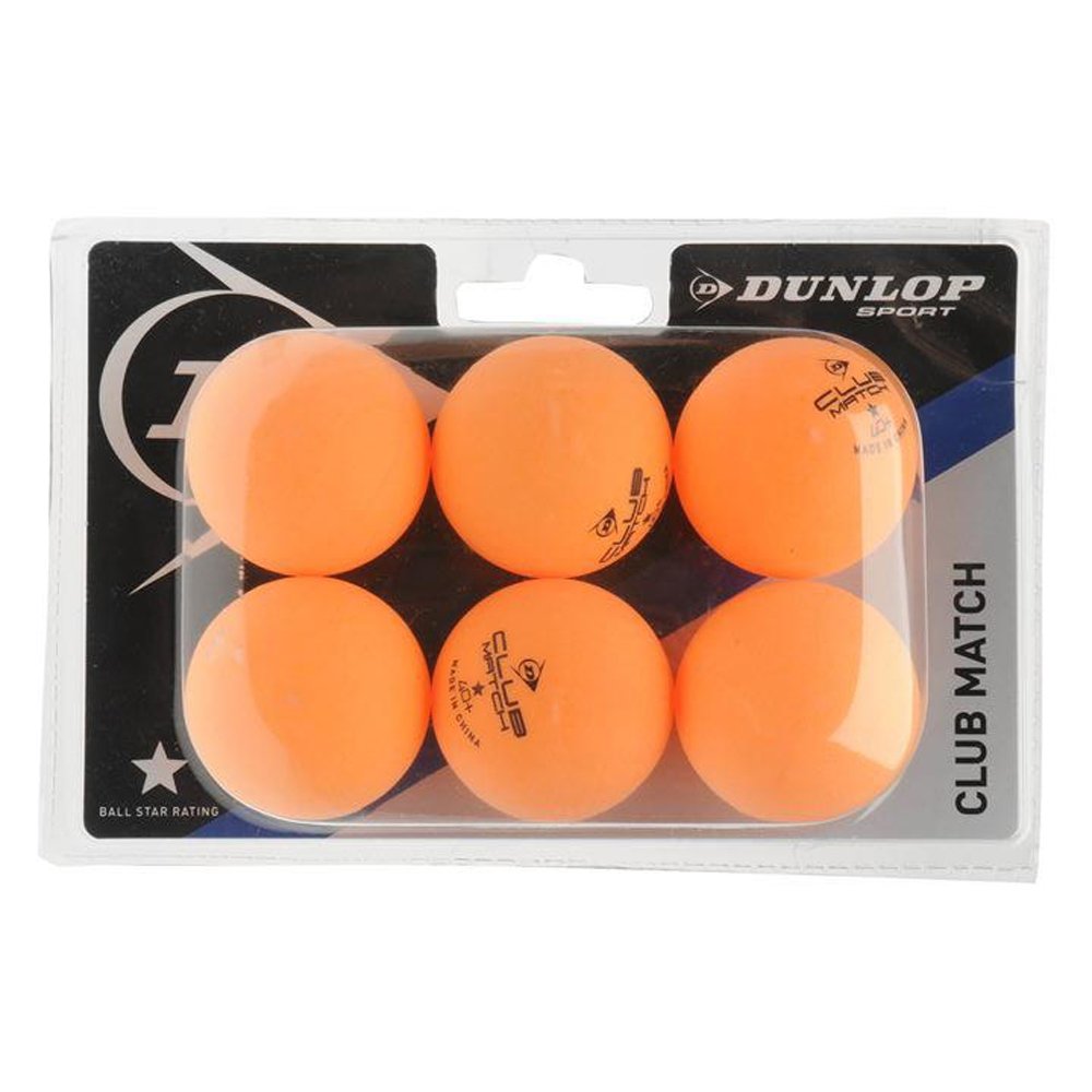 DUNLOP Unisex Club Match Table Tennis Balls 6 Pack Orange One Size Amazon.co.uk Kitchen & Home