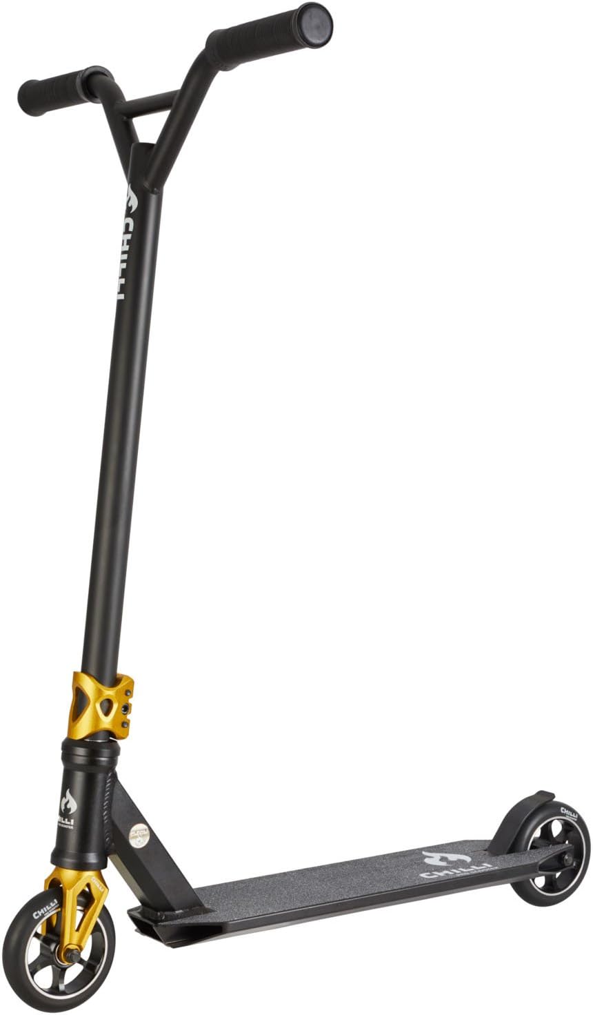 Chilli 5000 Pro Complete Stunt Scooter Black/Gold Amazon.co.uk Sports