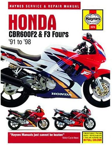 Haynes Manual 2070 HON CBR600F2 & F3 MANAUAL 91-98