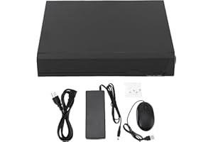 FLEXMAN 4K 8CH POE NVR, H.265+ CCTV DVR 4K 5MP 4MP 3MP 1080P Network Video Recorder Support USB Backup VGA HD Display Interfa