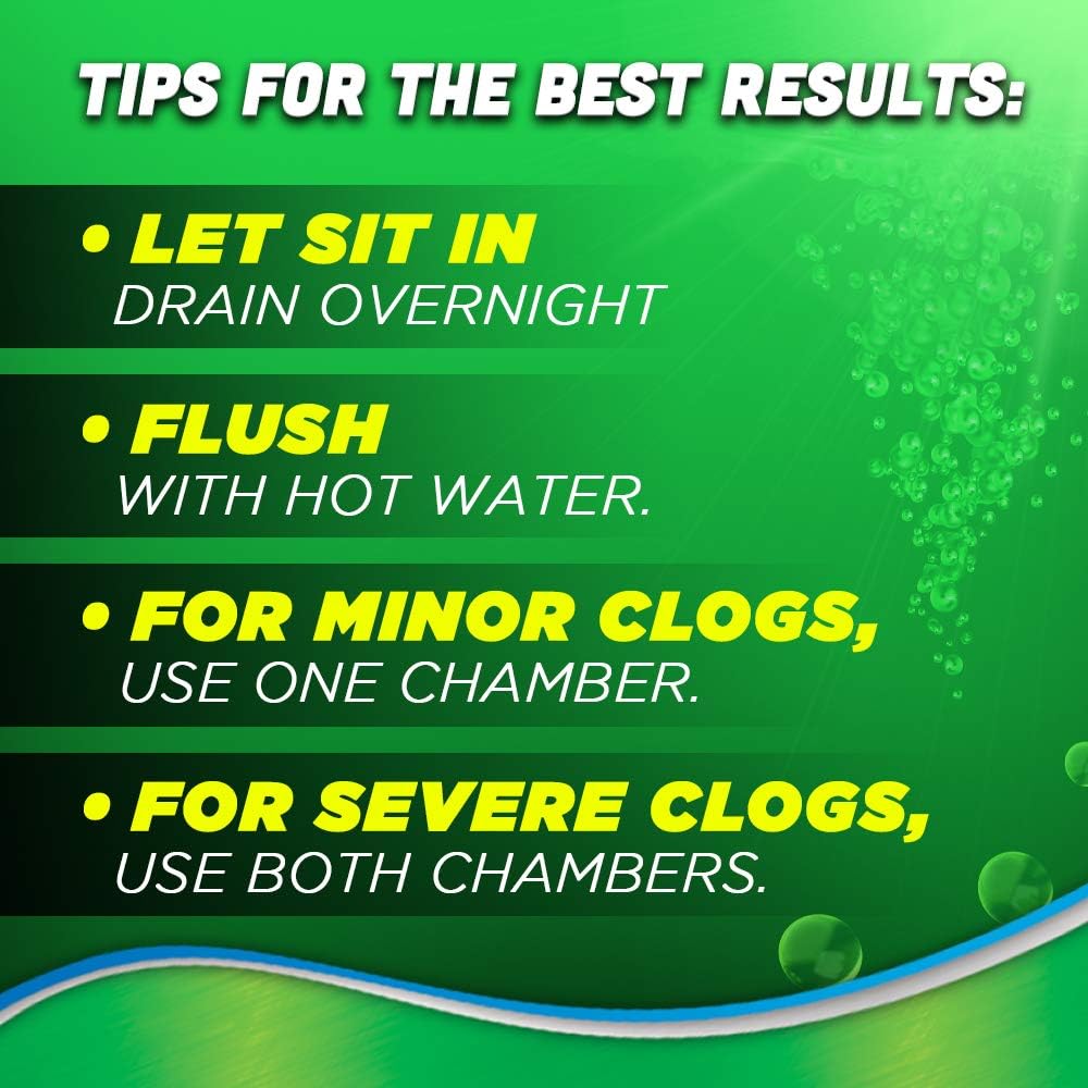 Liquid Clog Remover By Green Gobbler - Drain, Toilet Clog Remover, DISSOLVE Hair & Grease From Clogged Toilets, Sinks And Drains - Drain Cleaner, Works Within Minutes - 1 Gallon: Garden & Outdoor