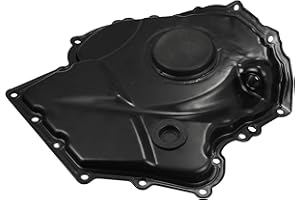 X AUTOHAUX Engine Timing Chain Cover and Crankshaft Oil Seal for Audi A3 A4 A5 A6 Q5 TT for VW Beetle CC Eos GTI Jetta Passat