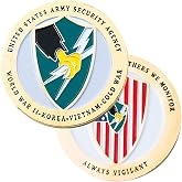 MEDALS OF AMERICA EST. 1976 Army Security Agency ASA Challenge Coin