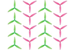 SPEEDY BEE 16pcs Fpv Drone Props Propeller: HQProp Ethix S3 Watermelon 5x3.1x3 Tri-Blade 5 Inch Props for 4S 6S FPV Freestyle Racing,8xCW 8xCCW