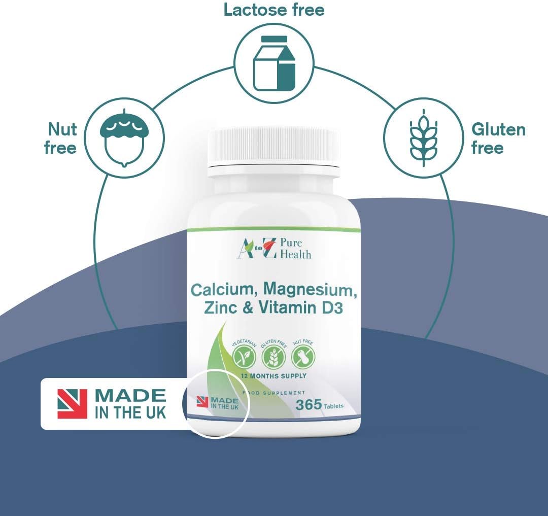 Calcium, Magnesium, Zinc & Vitamin D Supplement, 365 count (Pack of 1) - Image 5