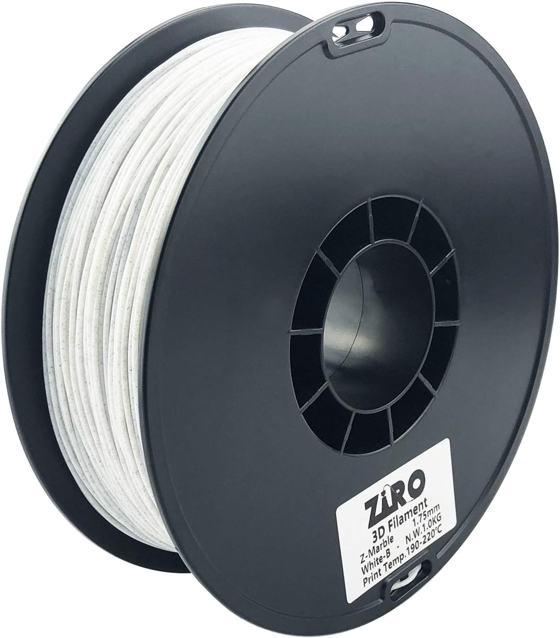 ZIRO PLA Marble Filament 1.75mm, 3D Printer Filament PLA 1.75mm Marble Color 1KG(2.2lbs), Marble - Image 4
