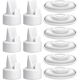 BALIME Pump Parts Compatible with Spectra S1/S2/9 Plus, Not Original Accessories, 6PCS Duckbill Valves and 6PCS Silicone Membrane