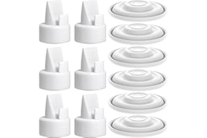 BALIME Pump Parts Compatible with Spectra S1/S2/9 Plus, Not Original Accessories, 6PCS Duckbill Valves and 6PCS Silicone Membrane