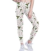 visesunny Modern Womens High Waist Leggings Tummy Control Yoga Pants with Pockets 4-Way Stretch Workout Running Leggings