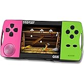 Handheld Games for Kids with 3.5" IPS Large Screen Built-in 216 Retro Video Games Portable Gaming Player with Rechargeable Battery Mini Arcade Electronic Toy Gifts for Boys Girls (Rose+Green)