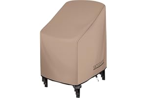 ULTCOVER Stackable Patio Chair Cover – Waterproof Outdoor Stack of Chairs Cover Fits Up to 26W x 34D x 45H inches