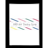 Amazon.com : 100 BLANK WHITE ACEO ATC ARTIST TRADING CARDS ~ DRAWING ...
