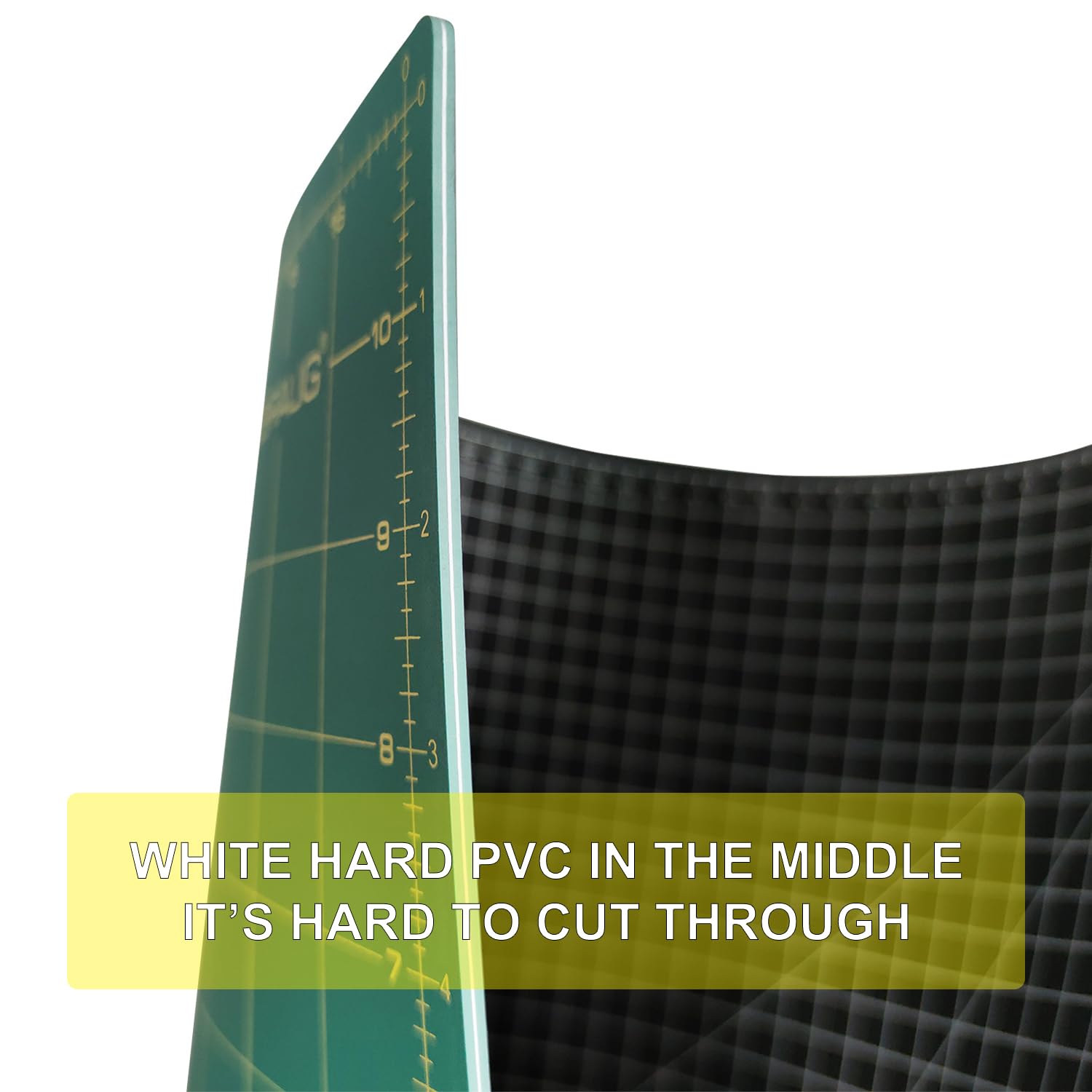 NEWBRAUG 18'' × 24'' Perfect Self Healing Cutting Mat, Non-Slip Gridded Rotary Cutting Board, Necessary for Quilting, Sewing, Craft, Fabric & Scrapbooking(Green/Black)…