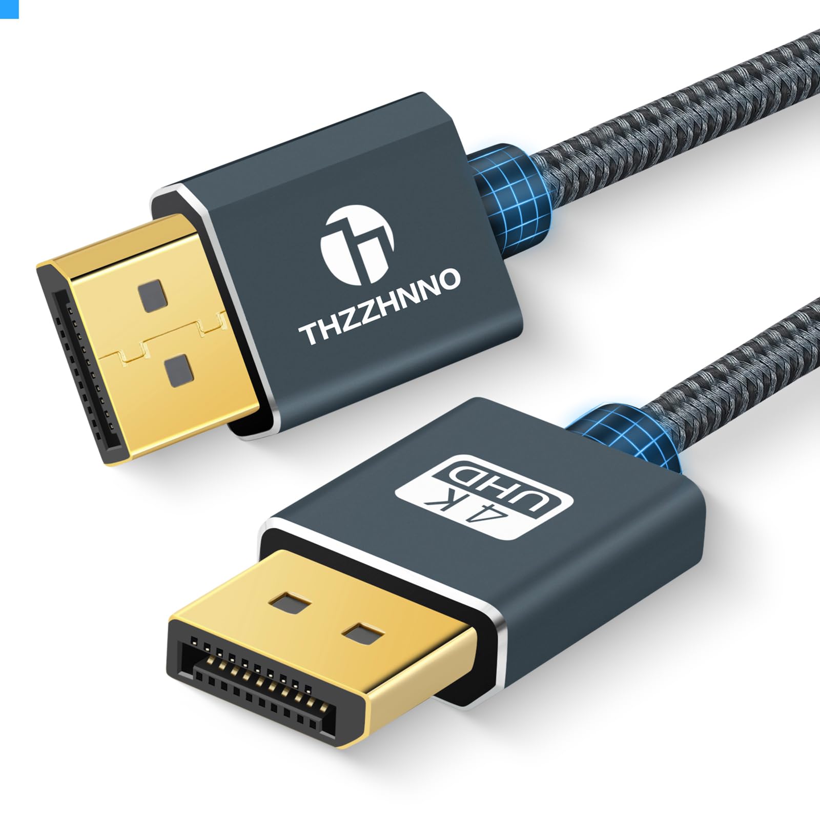 Thzzhnno 4K DisplayPort Cable 3M, DisplayPort Male 1.2 Cable, DP Cable Gold Plated High Speed 4K@60Hz, 2K@165Hz, 2K@144Hz, for Laptop, PC, Gaming Monitor, TV