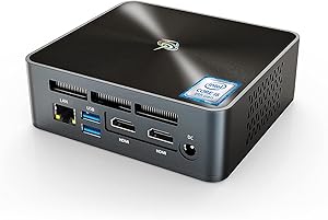 New Intel 4 Cores 8 Thread i5-8279U Processor(up to 4.1Ghz),Win10 Pro Beelink Mini pc with 16G DDR4 RAM/512GB NVMe M.2 SSD, Support 4K HD Dual HDMI Display, WiFi 6, BT5.0, 4USB3.0, Gigabit Ethernet