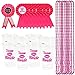 JOYIN Bachelorette Party Supplies Party Favors Including 8 Bachelorette Pink Beads,8 Team Bride Bachelorette Cups, 8 Team Bride Badge and 1 Bride to Be Badge
