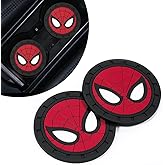 Spider Man Car Cup Holder Coasters for Marvel Fans, The Spider Man Car Coasters for Car Cup Holder Insert,Silicone Non-Slip Car Cup Mat,2.75''